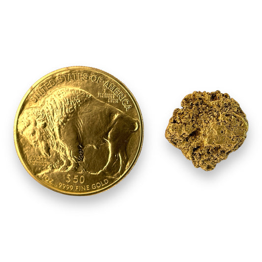 'Fiery' Nevada Gold Nugget.   7.85 g